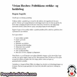 Lydbog Politikkens strikke- og hæklebog Vivian Høxbro download lytte podcast online bog